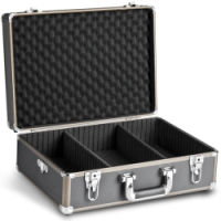walimex Foto-Koffer Basic M, schwarz/braun Nr. 15119