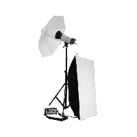 walimex Portables Studioset 500 + Softbox Nr. 13468