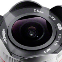 7.5/3.5 Fish-Eye f?r micro 4/3 silver No. 17596