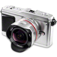 7.5/3.5 Fish-Eye f?r micro 4/3 silver No. 17596
