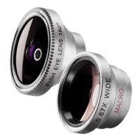 walimex Set Fish-Eye u. Weitwinkelobj. f. iPhone Nr. 18668
