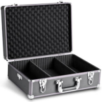 walimex Foto-Koffer Basic M, schwarz/metallic Nr. 18318
