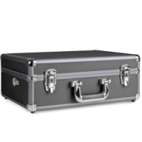 walimex Foto-Koffer Basic M, schwarz/metallic Nr. 18318