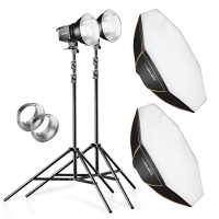 walimex pro 2er Set Daylight 250S+ Softbox+ Stand No. 20337