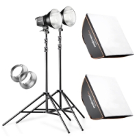 walimex pro 2er Set Daylight 250S+ Softbox+ Stativ Nr. 20338
