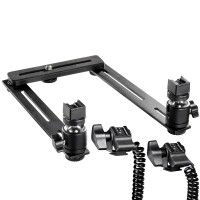 walimex Makro Blitzschiene Basic mit Y-Kabel Panasonic Nr. 17885