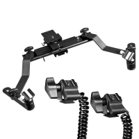 walimex Makro Blitzschiene Pro mit Y-Kabel Canon Nr. 17878