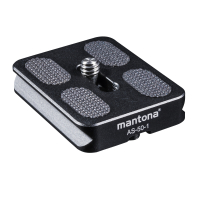 mantona AS-50-1 Schnellwechselplatte Arca-Swiss kompatibel, 50x38 mm Nr. 21461