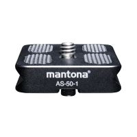 mantona AS-50-1 Schnellwechselplatte Arca-Swiss kompatibel, 50x38 mm Nr. 21461