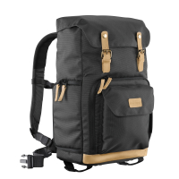 mantona Fotorucksack Luis schwarz, retro Nr. 21344