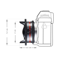 walimex pro 7,5/3,8 Fisheye Video APS-C MFT Nr. 20301