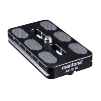 mantona AS-70-1S Schnellwechselplatte Arca-Swiss kompatibel, 70x38 mm Nr. 21463