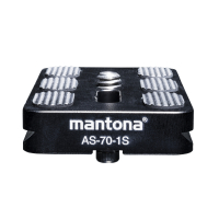 mantona AS-70-1S Schnellwechselplatte Arca-Swiss kompatibel, 70x38 mm Nr. 21463
