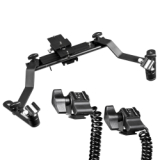 walimex Makro Blitzschiene Pro mit Y-Kabel Panasonic Nr. 17880