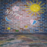 walimex pro Motiv-Stoffhintergrund Happy, 3x6m Nr. 15827
