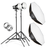 walimex pro 2er Set Daylight 250S+ Softbox+ Stand No. 20337