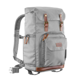 mantona Fotorucksack Luis grau, retro Nr. 21504