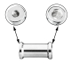 walimex pro Dual Flash Bracket System mit Ausleger Nr. 22034