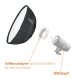 Walimex pro Studio Line Beauty Dish Softbox QA65 mit Softboxadapter Profoto Nr. 22604