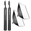 walimex pro 2er Set Daylight 250+ Softbox+ Stativ Nr. 20339